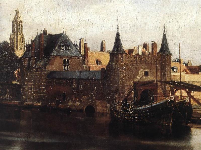 VERMEER VAN DELFT, Jan View of Delft (detail) et oil painting picture